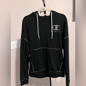 Champion Black Global Explorer French Terry Hoodie, Size M